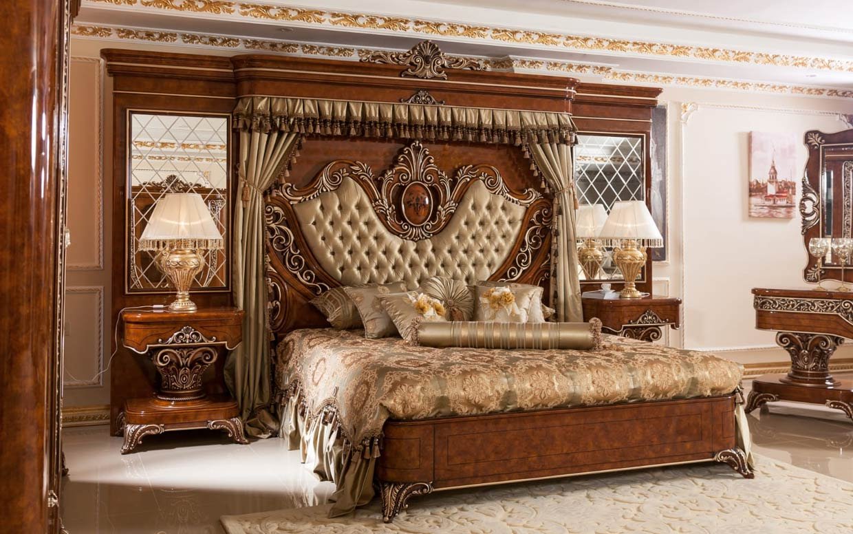 yakut klasik yatak odasi takimi 16 | Özbay Mobilya Iraq